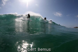 Sharing the peak/wave_water sports_surfers _surfing_surf by Robert Bemus 